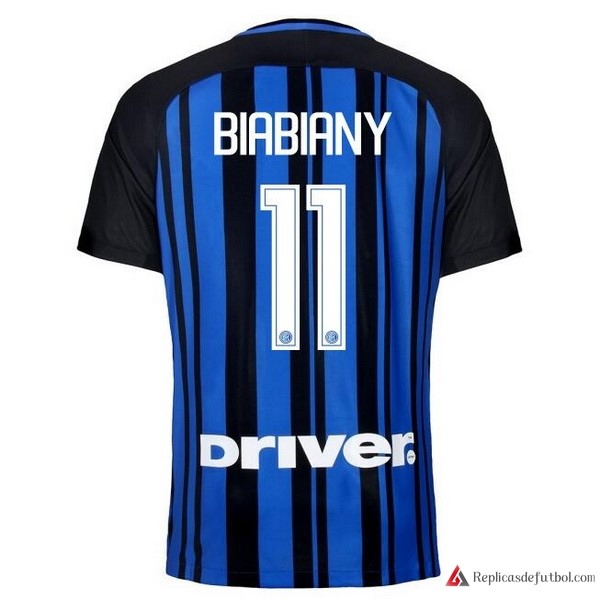 Camiseta Inter Primera equipación Biabiany 2017-2018